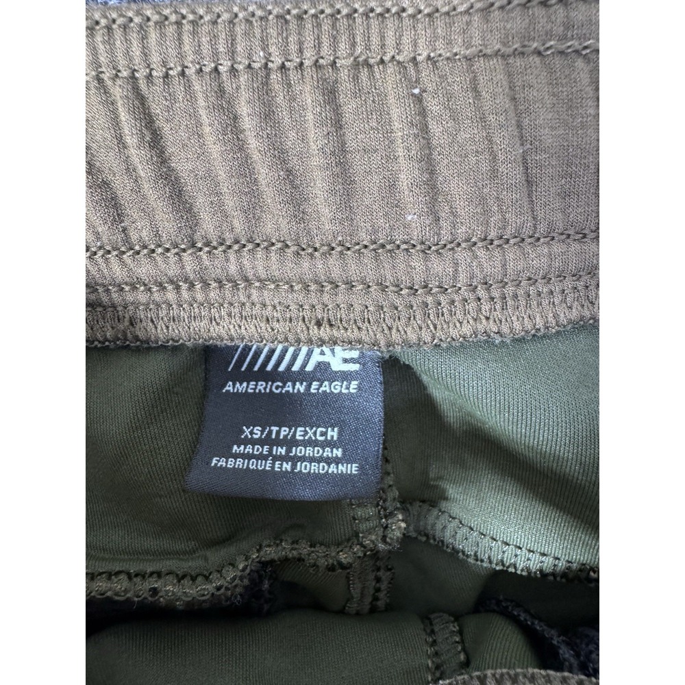 American Eagle Outfitters Men's Brown Jogger‎ Pants XS Drawstring Zip Pocket - Picture 3 of 7